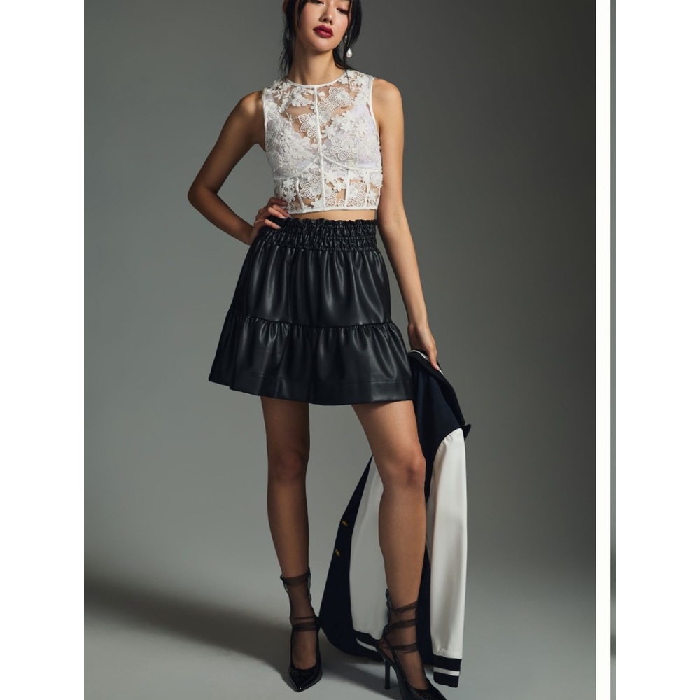 The Somerset Mini Skirt: Faux Leather Edition
